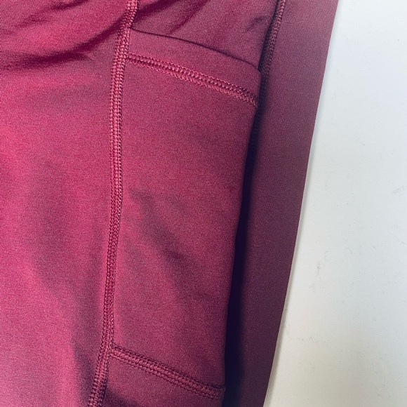 90 Degree By Reflex Burgundy Leggings - Picture 2 of 7